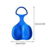 2Pcs Skiing Boards Sand Sliding Pe Plastic Grass Sleds with Anti Skid Handles Assorted Colors V1369-AZ3-W-15597