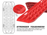 X-BULL Recovery tracks Sand tracks 2pcs 10T Sand / Snow / Mud 4WD Gen 3.0 - Red V211-AUEB-XBRT006-N