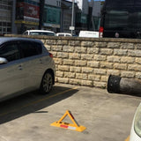 Triangle Lockable Parking Barrier Fold Down Vehicle Security Car Parking Lock Safety Reflective V891-CAR-PBTR-X1