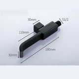 G1/2 Modern Brass Wall Mounted Faucets Bathroom Wall Mounted Faucet Single Hole Cold Water Faucet V1263-JX-3181