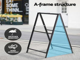 A1 Frame Sign Stand Double Sided Poster Display Board Outdoor Advertising 60x90cm SIB-AD-60X90-BK
