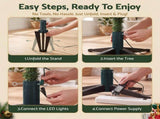 Jingle Jollys Christmas Tree Stand 360&deg Rotating for Xmas Tree Up to 2.7M with Remote Control XM-TR-E-STAND