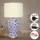 Sarantino Ceramic Floral Base Table Lamp LMP-MLM-260