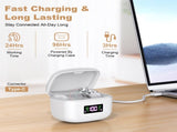 Rechargeable Behind-the-Ear Hearing Aids with Charging Case & LCD Display Compact Sound Amplifier V1107-CS-BCYS802