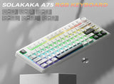 SOLAKAKA A75 75% Gasket Mechanical Keyboard Tri-Mode Hot-Swap Knob XFF3-KYA75-BK