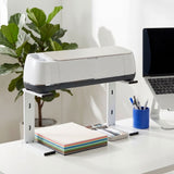 Space Saving Machine Stand, White Iron Organizer for Desktop, 2Pcs V1192-AZ-W-31452