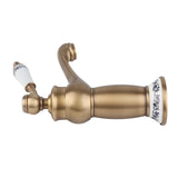 Floral Pattern Single Handle Mixer Tap Cold/Hot Water Faucet for Bathroom Basin Sink V1294-YM0727-JY07252-02