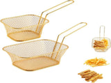 Frying Basket - 2 Pieces - Frying Colander - Frying Scoop - Vegetable Cooker - Draining Rack - Snack V1188-MS101-01850-1