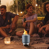 VEVOR Tabletop Fire Pit 6 inch Stainless Steel Fireplace Indoor Outdoor Blue V952-ZMSHKJSLSYZTFSMF3V0