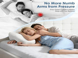 Side Sleeper Pillow for Adults with Arm Holes, Slow Rebound Memory Foam Arm Pillow for Comfortable V1107-115-56521-BLU