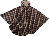 Wheelchair Adult Fleece-Lined Cape with Hood, Winter Poncho Coat for Women and Men, Warm V1188-ZC-DLL-615
