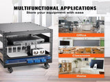 9U Open Frame Rack, 584.2 to 1016 mm Adjustable Depth, Free Standing or Wall Mount Network V952-KFSJJHS9UJL25B27FV0