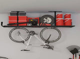 4 Pack Overhead Garage Storage Hooks, 16.5" Heavy Duty Ceiling Mount Hangers, Double T-Bar Metal V1259-DP01-A-875