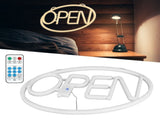 LED Neon Open Sign Display Window Hanging Light with Remote Control for Christmas Decoration V1294-YM0901-3119200129611