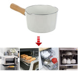 Small Pot With Spout Milk Cooking Pot White Instant Noodles For Kitchenware 1Pcs V1192-AZ-W-26894