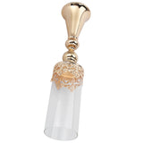 Candle Holder Ornament European Style Wrought Iron Glass Candlestick Wedding Decoration GoldL V1294-YM0901-3115200130311