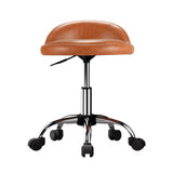 Artiss Salon Stool Swivel Chair Backrest Chairs SALON-B-BACK-BR