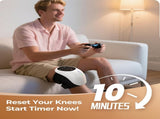 Cordless 360&deg Knee Massager 3 Intensity Levels, Comfortable Wrap Design for Athletes, Seniors & V1107-KNEE MASSAGER