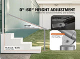 Handrails for Outdoor Steps, 47.3in / 120cm Deck Railing Kit Wall Floor Mounted, Railings for V952-BXGDLZFS120CR5F2IV0