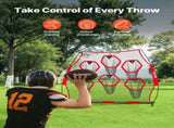 2438.4x2438.4mm Football Trainer Throwing Net, Training Throwing Target Practice Net with 6 Target V952-GLQW88YC6KXWLAMWO001V0