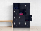 12-Door Locker for Office Gym Shed School Home Storage - Padlock-operated V63-839101