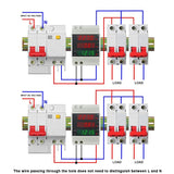 Din Rail Electricity Meter Single Phase Energy Meter Digital Voltmeter Ammeter Ac 80-300V 100A V1188-MS-227-1867