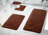 Kdkad Bathroom Rugs Sets 4 Piece, Non Slip Memory Foam Bathroom Rugs, Machine Wash Bathroom Mat Set, V1189-WXFWAL-20260326-01930