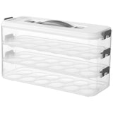 3-layer Egg Carrier Trays with 36 Slots, Deviled Egg with Lid, Clear Stackable Storage V1192-AZ-W-18313