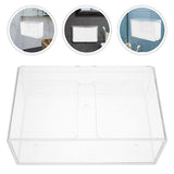 Clear Wall Mount Paper Towel Dispenser with Convenient Design for Home Use V1369-AZ3-W-22559