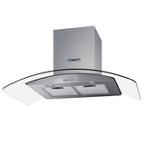 Devanti 900mm Range Hood 90cm Rangehood Glass Canopy RH-D-V71-MC-90