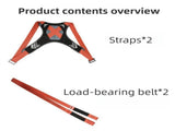 2-Person Adjustable Moving Straps Set with Padded Shoulder Harness and Anti-Slip Silicone Moving V888-ELOSUNG55569