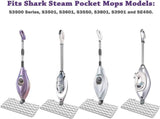 4 Pack 2 Pack Replacement Microiber Mop Pad or Shark Steam Pocket Mops S3500 Series S3501 S3601 V1259-DP01-F-459