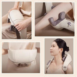 5D Massagers for Neck and Shoulder with Heat Goletsure Pain Relief Deep Kneading Brown V201-W12783204