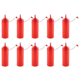 340ml 10pcs / Set Plastic Condiment Dispenser for Sauce Oil Cream Vineger V1294-YM0727-JY13524-03