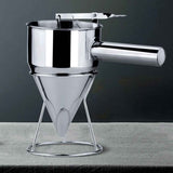Funnel ,Pancake Batter Dispenser Stainless Steel Handheld Stirring Batter Separator V1369-AZ3-W-17775