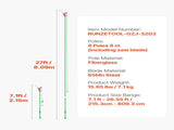 Manual Pole Saw, 118-809.3 cm Extendable Pole Tree Pruner with Scissors, Sharp 65Mn Steel Blade, V952-SDXZJBXZZK8M58IMZ001V0