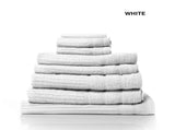 Royal Comfort Eden Egyptian Cotton 600 GSM 8 Piece Towel Pack White ABM-231913
