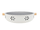 Portable Charcoal Barbecue Grill 12inch Round Dense Grill Multifunctional Portable Camping Grill V1294-YM0901-3111240078811