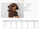 S Purple Backless Scrunch Butt Workout Jumpsuit - Long-Sleeve Open-Back Yoga Romper V888-ELOSUNG16897