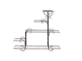 Levede Plant Stand Outdoor Indoor Metal Black UM1182-BK