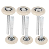 Set of 6 Quiet Nylon Garage Door Rollers with Metal Stems for Smooth and Stable V1192-AZ-W-25544