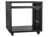 12U AV Rack Stand, 136.08kg Capacity, Network Stereo Recording Studio Rack with Lockable Caster V952-LYSJJ12U18YCOJ5U1V0