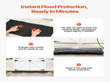 Flood Barrier, 6 Pack, 830 x 430 mm Flood Bags Activated by Water, Reusable Water Absorbent Barrier, V952-FHPZ6PCS8040ISHWO002V0