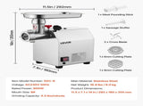 Commercial Electric Meat Grinder 4.5 Lbs/Min Sausage Stuffer Maker Kitchen V952-SYTMDDJRJSYSWMYXS001V3