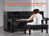 Piano Bench, Duet Keyboard Piano Chair with 20.3"-23.4 Adjustable Height, High-Density Padded V952-DCWXGQZDSMSRQOODMV0