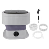 Mini Foldable Washer 60W 10L Capacity IPX4 Waterproof Portable Washing Machine for Dorm Travel V1294-YM0901-3113240009812