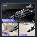 Black and Grey Cordless Handheld Vacuum Cleaner 17000Pa High Suction Portable Rechargeable 5 in 1 V888-ELOSUNG53390