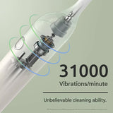 Sonic Electric Toothbrush with 31000 VPM, 4 Modes, 10000 Soft Bristles, Travel Case & Charging V888-ELOSUNG29698