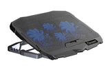 Oxhorn Laptop Cooling Stand High Adjustable 4 High Adjustable Angles 4 Silent Fans 2xUSB 2.0 Ports V1202-V2-NAO-LC-1701