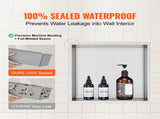33.02 x 33.02 cm No Tile Shower Niche 304 Stainless Steel, Wall-Inserted Niche Recessed Double V952-BXGLYBK1C13YZKIQ0V0